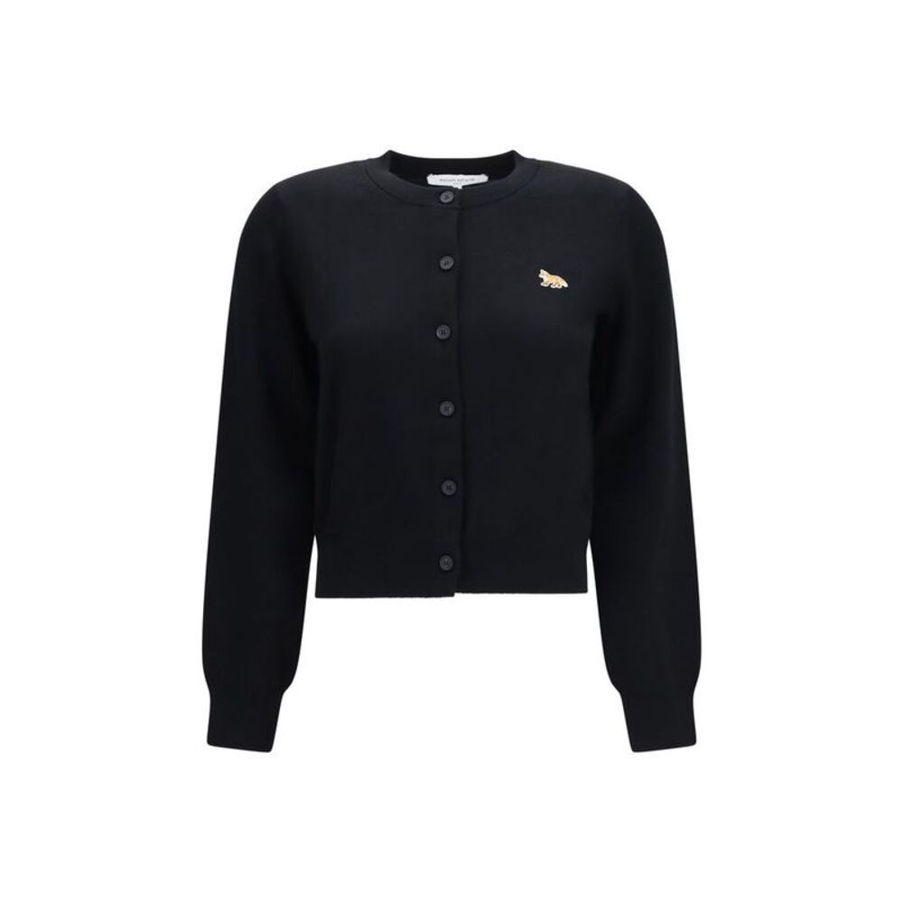 Maison Kitsuné Black Cotton Women's Cardigan